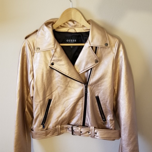 Fall Jacket, Faux Leather in Size Medium - Picture 2 of 7